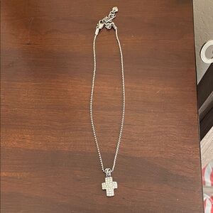 Brighton sacred Silver Cross Pendant Necklace reversible